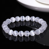 Gemstone selenite bracelet