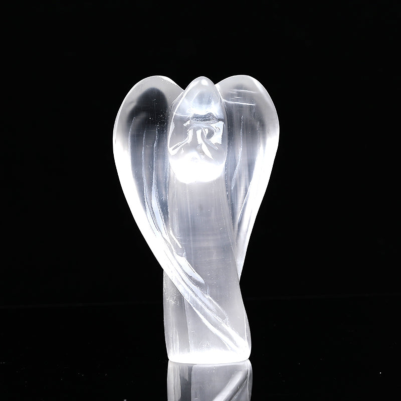 Selenite angel lamp discount