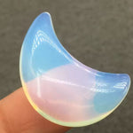 Selenite Crystal Moon Palm Stone