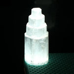 Natural selenite lamp