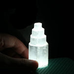 Natural selenite lamp