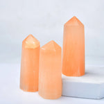 Orange selenite tower