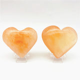 Peach heart palm stone