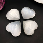 Selenite heart crystal