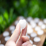 Selenite heart stone