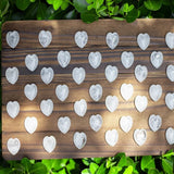 Selenite heart stone