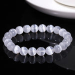 Gemstone selenite bracelet
