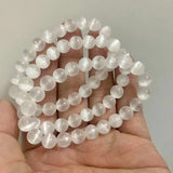 Selenite crystal beads