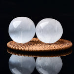 Round selenite sphere