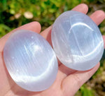 Selenite for Protection Palm Stone
