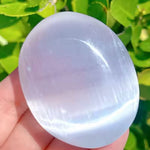 Selenite for Protection Palm Stone