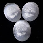 Selenite Tree of Life Palm Stone