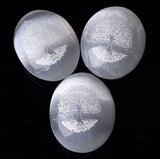 Selenite Tree of Life Palm Stone