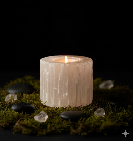 Selenite Candle Holder Bundle