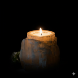 Large Selenite Candle Holder