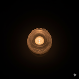 Large Selenite Candle Holder