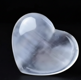 Small heart selenite bowl