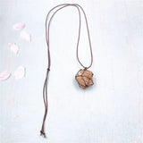 Desert rose selenite necklace
