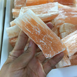 Raw orange selenite