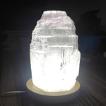 Huge floor selenite lamp