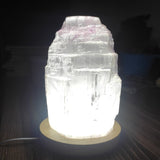 Huge floor selenite lamp