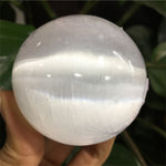 Large crystal selenite sphere