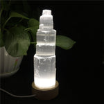 Small selenite natural lamp