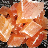 Raw Orange selenite chunck