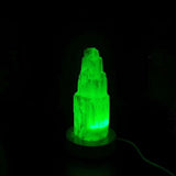 USB colour changing selenite lamp