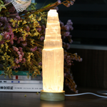 USB colour changing selenite lamp