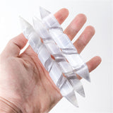 Carved selenite crystal wand