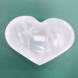 Small heart selenite bowl