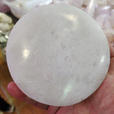 Full moon selenite crystal plate