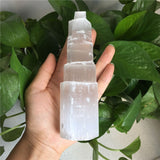 Small selenite natural lamp
