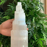 Huge floor selenite lamp