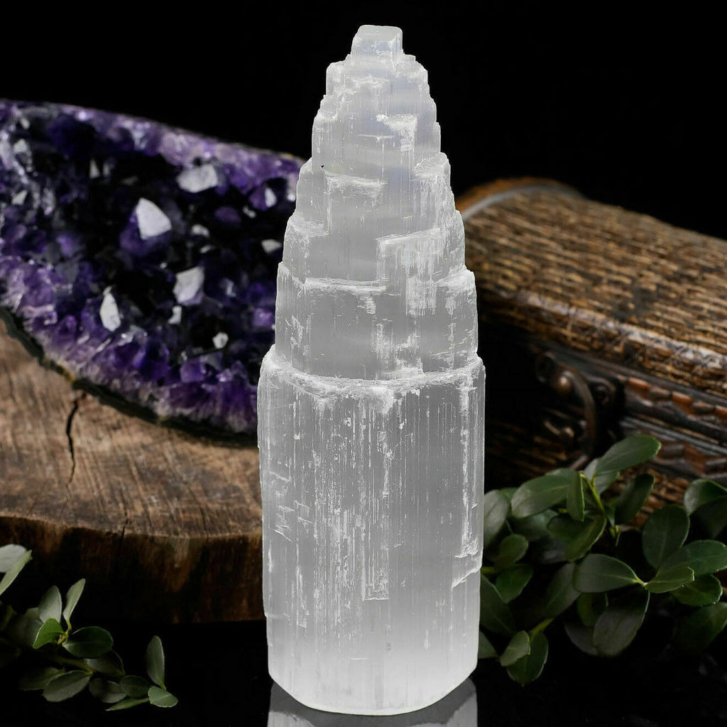 Selenite clearance skyscraper lamp