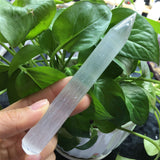 Pointed selenite wand