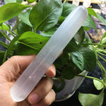 Polished selenite wand