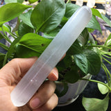 Polished selenite wand