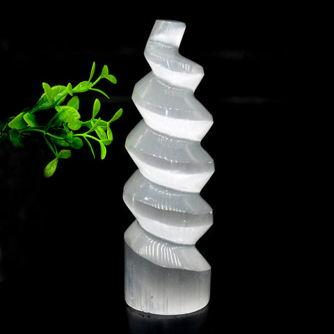 Spiral selenite tower